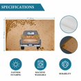 thumbnail image 6 of Fall Truck Placemats Set of 8, Thanksgiving Tree Maple Leaf Pumpkins Orange Placemats for Dining Table, Place Mats for Kitchen Tabletop, Waterproof Wipeable Dining Table Mats Set, 6 of 9