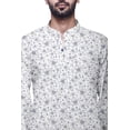 thumbnail image 3 of Atasi Mandarin Collar Printed Cotton Traditional Kurta For Men Casual Shirt, 3 of 5