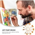 thumbnail image 5 of 12pcs Art Paint Brushes Assorted Sized Nylon Painting Brushes with Wooden Handles for Acrylic, Oil, Paint, Varnishes, Watercolor, Painter, Students, Artist, 5 of 7