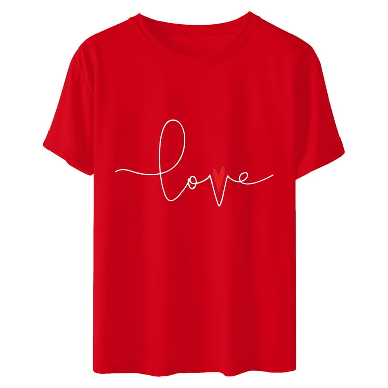 Valentines Day Gifts Under 5 Dollars Valentine Shirts for Women Long Sleeve  Teacher Valentines Day Gift Girls Valentine Valentine Cards Tees T-Shirts  Tops Blouses 