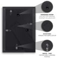 thumbnail image 6 of Icona Bay 5x7 Black Picture Frame w/ Removable Mat, Modern Style, 10 Pack, Impresia Collection (US Company), 6 of 6