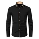 thumbnail image 3 of Camisa Clásica Casual De Negocios Con Bloques De Color Para, 3 of 8
