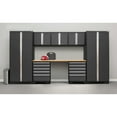thumbnail image 2 of NewAge Products Pro Series Gray 8 Piece Cabinet Set, Heavy Duty 18-Gauge Steel Garage Storage System, LED Lights Included, 2 of 11