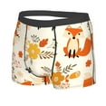 thumbnail image 2 of Disketp Flower Fox Men'S Boxer Briefs,Soft And Breathable Cotton Underwear With Comfortflex Waistband, 2 of 8