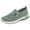 Green, variant on Women's Mesh Shoes Comfortable Soft Bottom Breathable Arch Support Walking Shoes,Casual Running slip on Sneakers, Mesh One Stirrup Flat Shoes