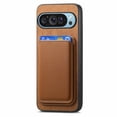thumbnail image 3 of Vintage PU Leather Magnetic Back Case Cover for Google Pixel 9 Pro XL, Detachable Card Slot Portable Design Magsafe Anti-drop Shockproof 2 In 1 Phone Case Cover for Google Pixel 9 Pro XL, Brown, 3 of 11