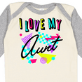 thumbnail image 4 of Inktastic I Love my Aunt- 80s retro style Boys or Girls Long Sleeve Baby Bodysuit, 4 of 5