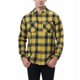 thumbnail image 1 of Camisa de flanela xadrez casual masculina, manga comprida, diseño de bolso duplo no peito, botão impresso, nova moda, 1 of 5