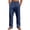 Navy-W9, variant on Mens Linen Casual Dress Pants Elastic Waist Drawstring Wide Leg Pants with Pockets Cotton Linen Cotton Trousers Loose Fit Summer Beach Lightweight Harem Baggy Trousers,Black 2XL