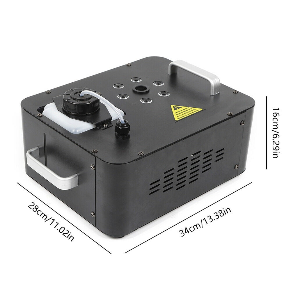 Miumaeov 3IN1 RGB 6 LED Geyser Machine Vertical DJ Smoke Fogger Pyrotechnic Light Effect with Remote