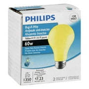 Philips Lighting Co 2 Pack 60w Yel Bug Bulb 415810