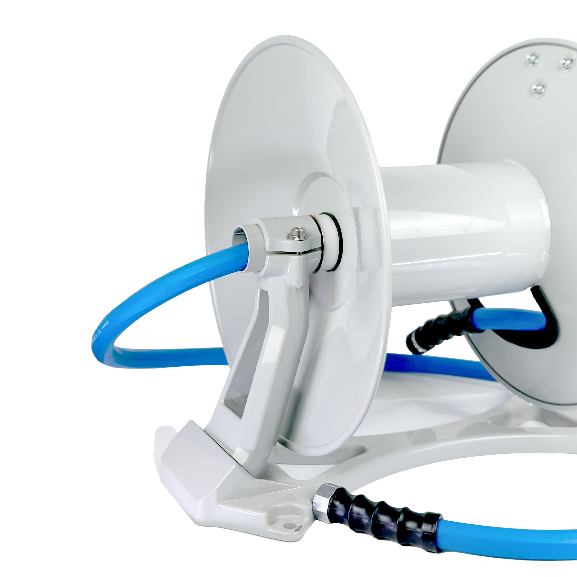 AG-Lite Wall Mounted Manual Hose Reel, Holds 5/8" x 150' Hose, Heavy-Duty Steel Garden Hose Reel with Crank, Indoor/Outdoor Use (Hose Not Included)