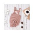 thumbnail image 5 of Bagilaanoe Newborn Baby Girl Boys Knitted Jumpsuit Snowflake Letters Print Sleeveless Bodysuit Overalls 3M 6M 9M 12M 18M Infant Ribbed One Piece Romper, 5 of 9