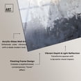 thumbnail image 4 of Silvered Layers High-Gloss Frameless Acrylic Glass Wall Art Blue Abstract Art by Art Remedy, Ready to Hang, 45 x 30, 4 of 7