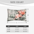 thumbnail image 4 of Uemuo Tropical With Flamingos Print Throw Pillow Case – Cozy & Soft Cushion Cover, Hypoallergenic Pillow Case for Sleeping, Perfect for Women with Envelope Closure-16"x24", 4 of 6