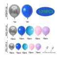 thumbnail image 2 of Kit de arcos con forma de guirnalda con forma de globo, 129 piezas, azul y morado, con accesorios, 2 of 2