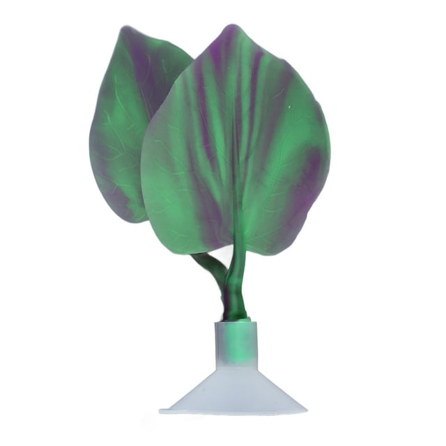 Hoja de pez decorativa hoja de descanso para peces doble capa simulación Artificial decorativa cama de silicona para pecera acuario ANGGREK Otros