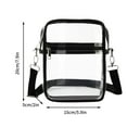 thumbnail image 5 of Realhomelove Clear Bag Stadium Approved PVC Concert Clear Purse Clear Crossbody Purse Bag clear bags for women,With front pocket, 5 of 7