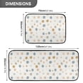 thumbnail image 3 of 2-Piece Kitchen Mat Set Non Slip Washable Floor Mats Decorative Rugs for Kitchen Sink Laundry Delicate Pastel Flowers Pattern, 3 of 7