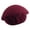 Wine, variant on French Beret Hat for Women Floral Decor Vintage Wool Feel Cap Soft Warm Retro Style Winter Accessory for Daily Wear and Streetwear