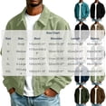 thumbnail image 3 of Gamivast Corduroy Jackets for Men Button up Long Sleeve Lightweight Coats Fall Winter Classic Workwear Lapel Collar Windbreaker Tops, 3 of 7