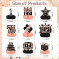 thumbnail image 3 of 75th Birthday Decorations Women, 9PCS Rose Gold 75th Birthday Honeycomb Centerpieces Table Decorations, Vintage 75 Years Birthday Party Decor Supplies, 3 of 4