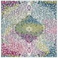 thumbnail image 4 of SAFAVIEH Watercolor Edna Abstract Colorful Area Rug, Ivory/Fuchsia, 9' x 12', 4 of 6