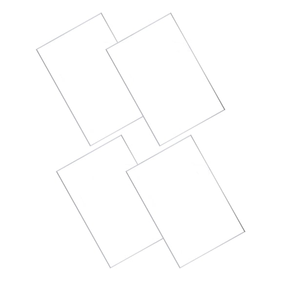 Homoyoyo Clear Acrylic Picture Frame Sheets 4 Pieces Transparent Photo Frame Inserts