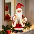 Electric Musical Dancing Santa Claus Figurine, Animated Santa with ...