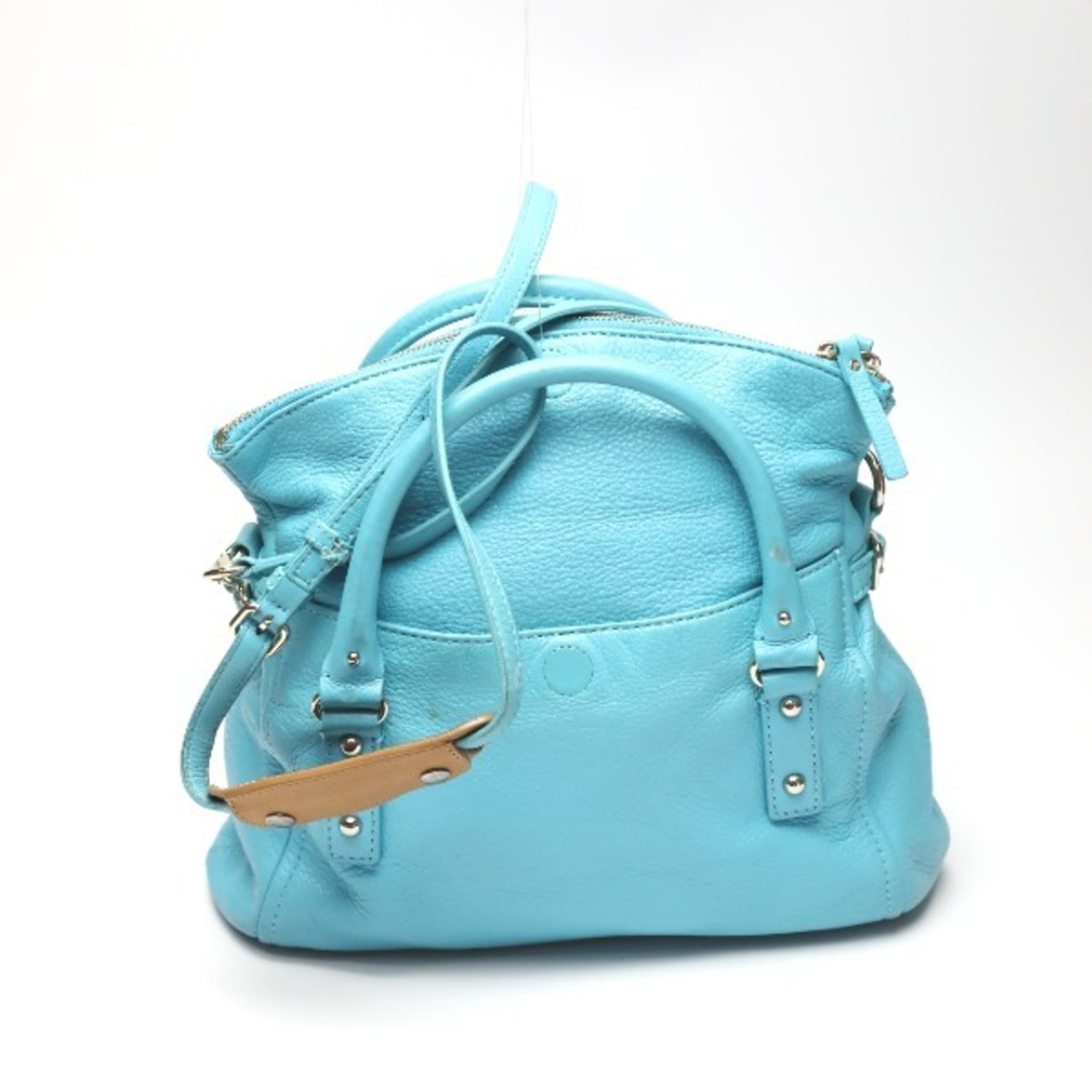 Pre-Owned Kate Spade 2WAY Shoulder Bag Handbag Sky Blue (Fair)