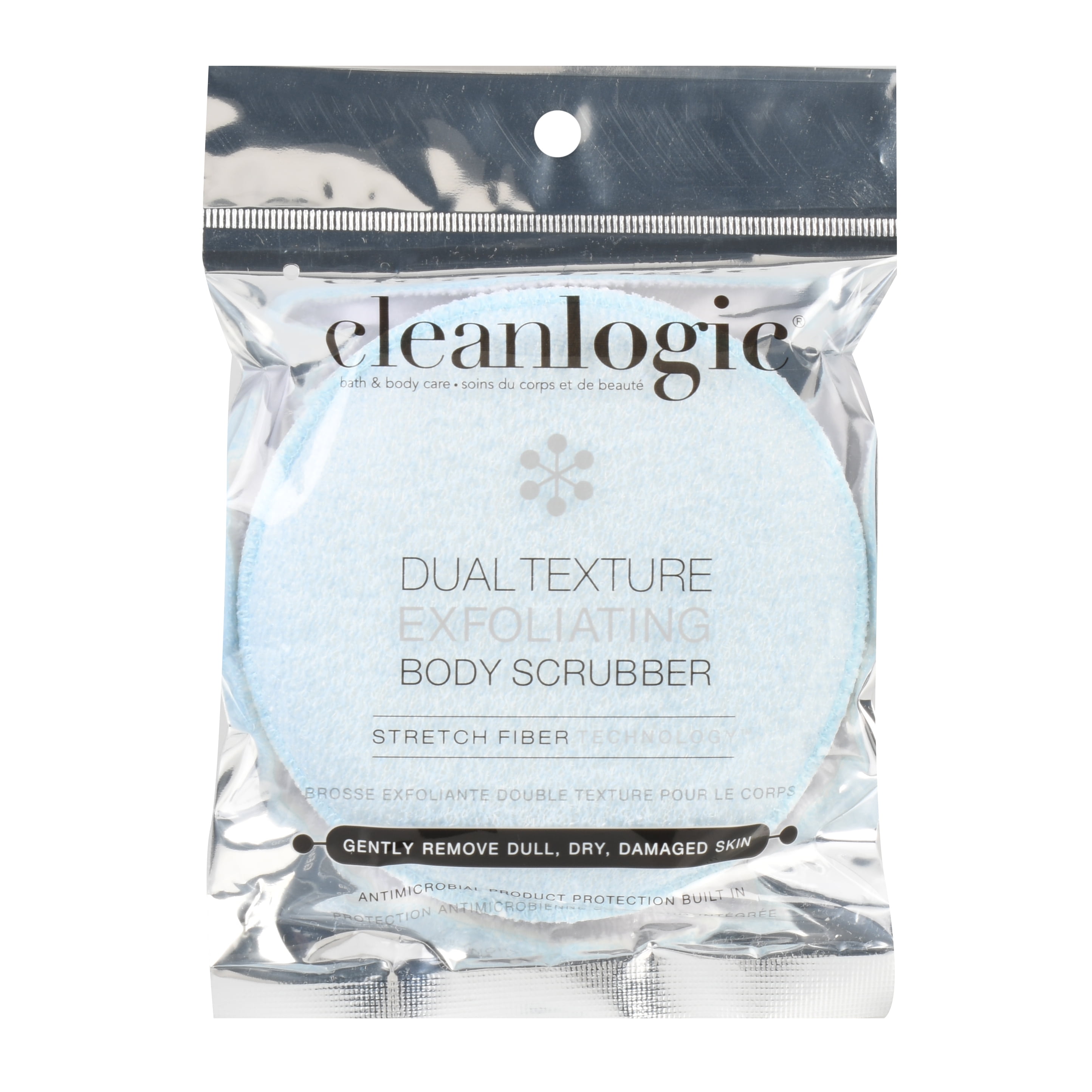 Cleanlogic Exfoliating Round Dual Texture Body Scrubber