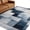 Indigo Blue, Slate Gray, variant on Round Area Rugs 4Ft, Blue Grey Geometric Non-Slip Washable Circle Rugs Carpet, Vintage Rustic Abstract Block Indoor Outdoor Rug Floor Mats Throw Runner for Bedroom Living Room Bathroom