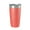 Coral, variant on Secord Lake Tittabawassee Map Tumbler Travel Mug Insulated Laser Engraved Coffee Cup Michigan 20 oz White