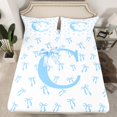 thumbnail image 2 of Castle Fairy Bowknot Alphabet C 4pcs Bed Sheets for Teens,Dreamy Princess King Sheets,Kawaii Bow Super Cozy Sheet Set,Breathable Home Decor, 2 of 7