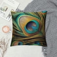 thumbnail image 2 of Leisuo Peacock Feather case for Hair and Skin, Bird Animal Pillowcase, Soft Pillow Cover , Slip Cooling Cases, 2 of 5