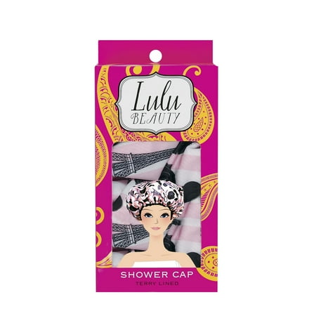 Lulu Beauty Terry Lined Shower Cap, Boudior