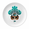 Cyan Head Happy Carnival Of Venice Plate Decorative Porcelain Salver Tableware Dinner Dish