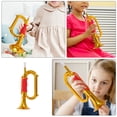 thumbnail image 3 of SHISUYAN 2pcs Children Musical Instruments Toy Musical Trumpet Cheerleading Plastic Horn For Kids Party Noisemaker Soccer Game Cheering Props Stage Performance, 3 of 8