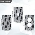 thumbnail image 7 of Yayeee Blank Wall Plate Cover 1-Gang 4.5"x2.7" Home Unused Decorative Outlet, Cartoon Bear Paws Pattern, 7 of 7