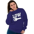thumbnail image 3 of Low Key Nerd Sarcastic Pun Funny Geek Sweatshirt for Men or Women Brisco Brands M, 3 of 6