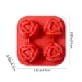 thumbnail image 3 of Bandeja de hielo con forma de flor de silicona para helados caseros, polos y mermelada – antiadherente, de fácil liberación, moho de grado alimentario y para bricolaje familiar, 3 of 7