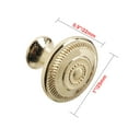 thumbnail image 5 of Utopia Alley Bergen Cabinet Ring Pull Knob - Decorative Cabinet Drop Pull Knobs for Cabinets and Drawers - Vintage Cabinet Hardware with Hand Finished Polished Gold - Metal Drawer Pull Knobs 1.05", 5 of 7