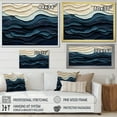thumbnail image 4 of Designart "Coastal Wave's Edge in Blue and White" Oversized Coastal Wall Art - Coastal Blue Coastal Minimalism Living Room Canvas Art, 4 of 5