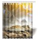 thumbnail image 1 of Cortina de Ducha Egipcia ABPHQTO Nubes de Tormenta y Niebla sobre Pirámides 150x180 cm, 1 of 2