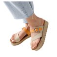 thumbnail image 2 of Up to 50% Off ABPWLY Ladies Sandals and Slippers with Toe Thick-Soled Hemp Rope and Leopard, 2 of 3