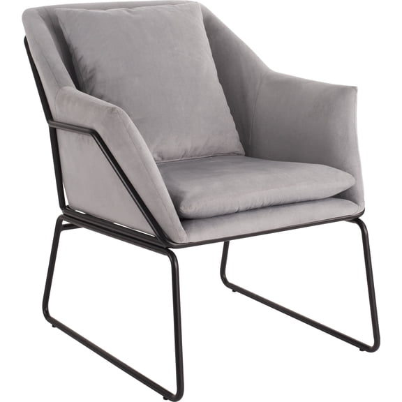 Elle Decor Odile Accent Chair in French Gray