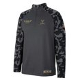 thumbnail image 2 of Men's Colosseum Charcoal Virginia Cavaliers OHT Military Appreciation Long Range Raglan Quarter-Zip Jacket, 2 of 4