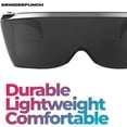 thumbnail image 5 of GRINDERPUNCH Cover-Ups Black Fit Over Sunglasses - Wrap Around Sunglasses - People Who Wear Prescription Glasses in the Sun, 5 of 5