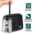 thumbnail image 1 of EEEkit Electric Pencil Sharpener, Auto-Stop Feature and Best Heavy Duty Helical Blade Sharpeners for Office School Classroom Kids Artists, 4 AA Batteries(Not including) (Black), 1 of 7