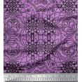 thumbnail image 1 of Soimoi Rayon Fabric Floral & Moroccan Damask Ethnic Printed Fabric 1 Yard 56 Inch Wide, 1 of 1